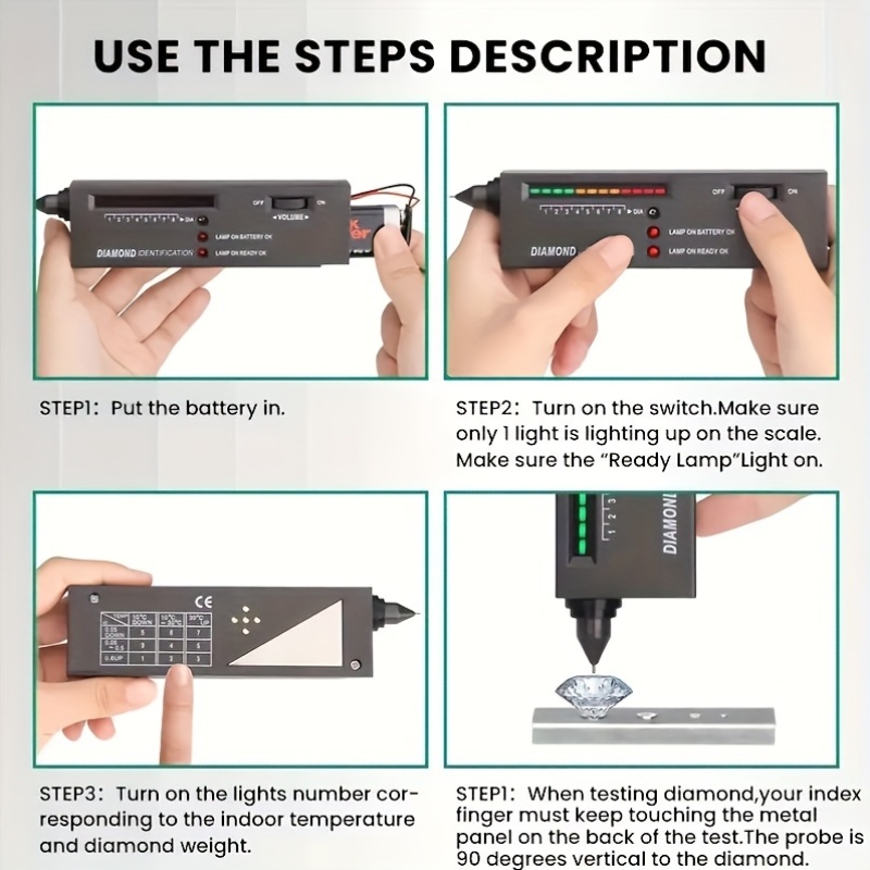 Drill Pen Thermal Conductivity Meter for Jade and Crystal